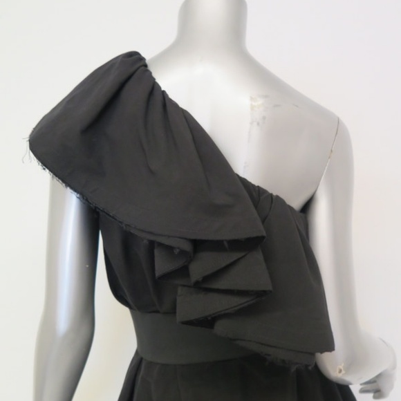 Lanvin for H&M Dress Black Cotton Size US 6 - Picture 6 of 8